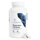 Charlie’s Magnesium Glycinate bottle with capsules