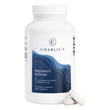 Charlie’s Magnesium Glycinate bottle with capsules